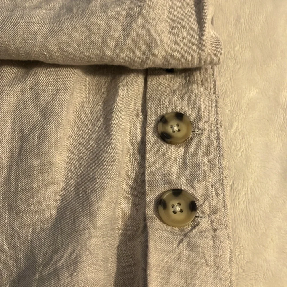 Chicos 100% Linen loose capri pants size 16 - Picture 4 of 4